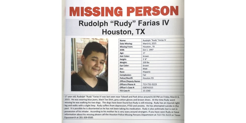 Pohřešovaný Rudy Farias byl po osmi letech nalezen.