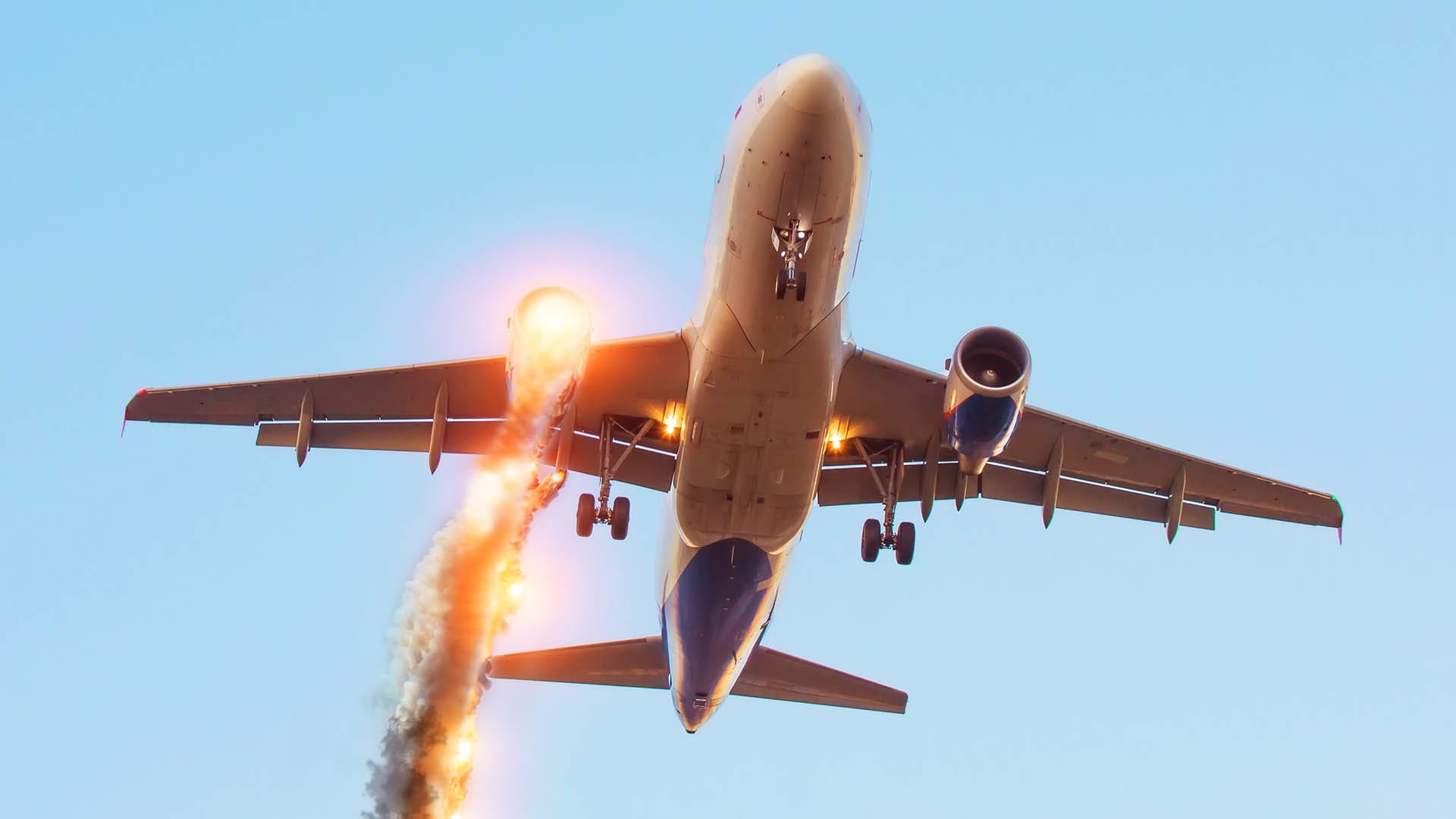 Pád letadla (ilustrační foto)