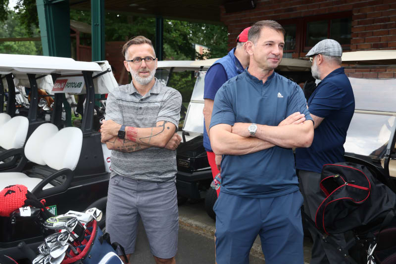 Karel Poborský a Pavel Kuka zašli na golf. 