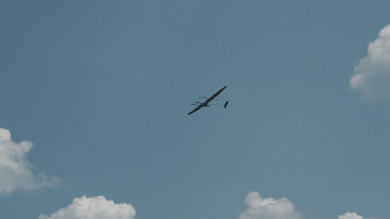 Dron estonské výroby se právě vrací ze své mise