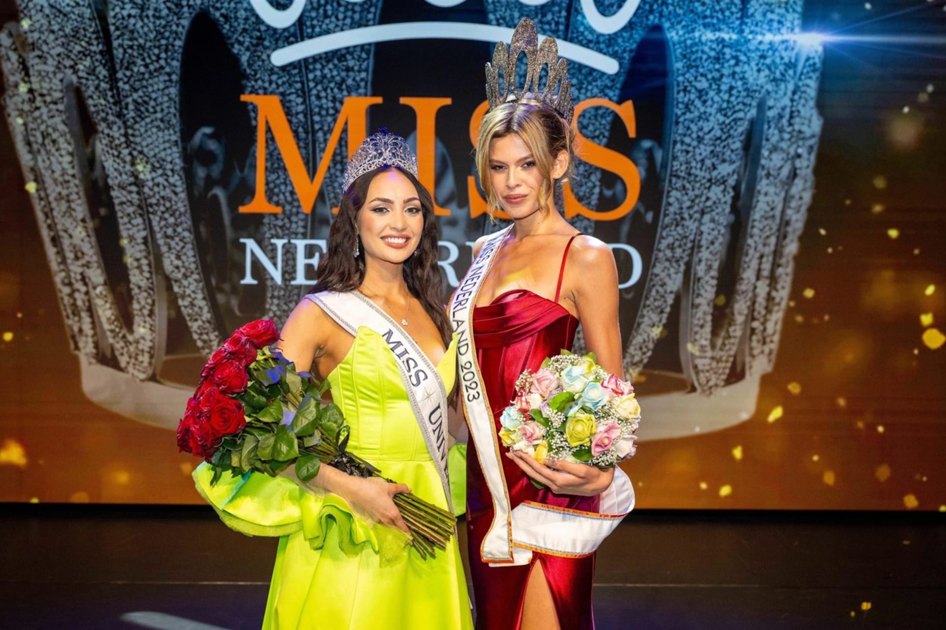 Vítězku nizozemské soutěže krásy (vpravo) teď čeká celosvětová Miss Universe.
