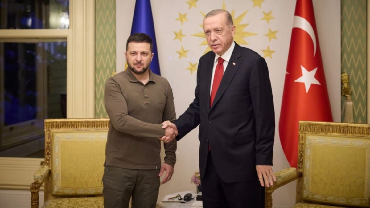 Volodymyr Zelenskyj a Recep Tayyip Erdogan