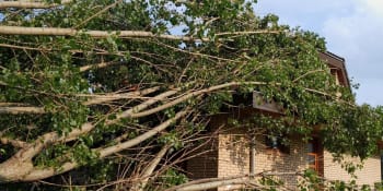 Stromy popadané na domy,  zastavená doprava. Česko zasáhly silné bouřky