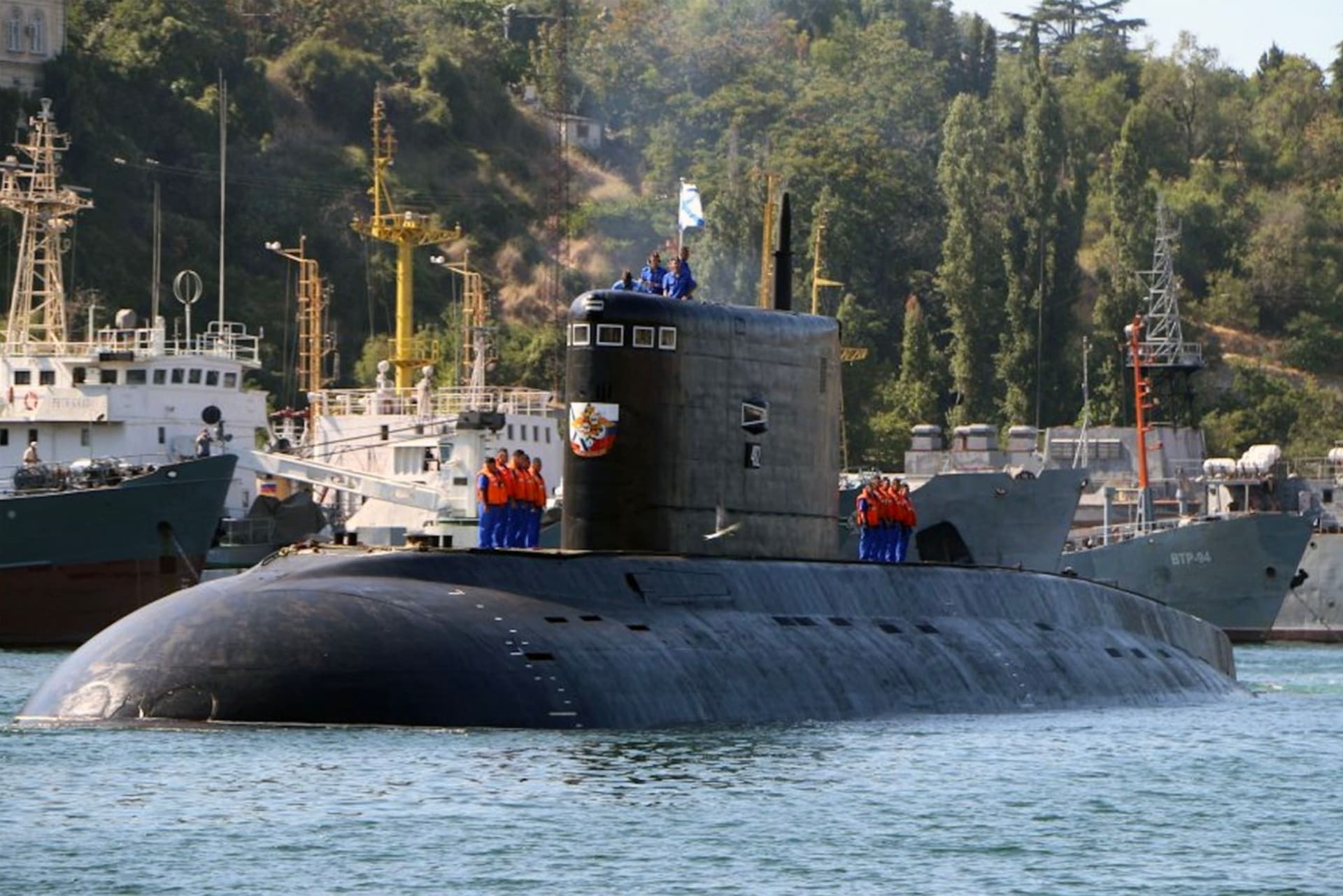 Ponorka Krasnodar, které Ržickij velel.