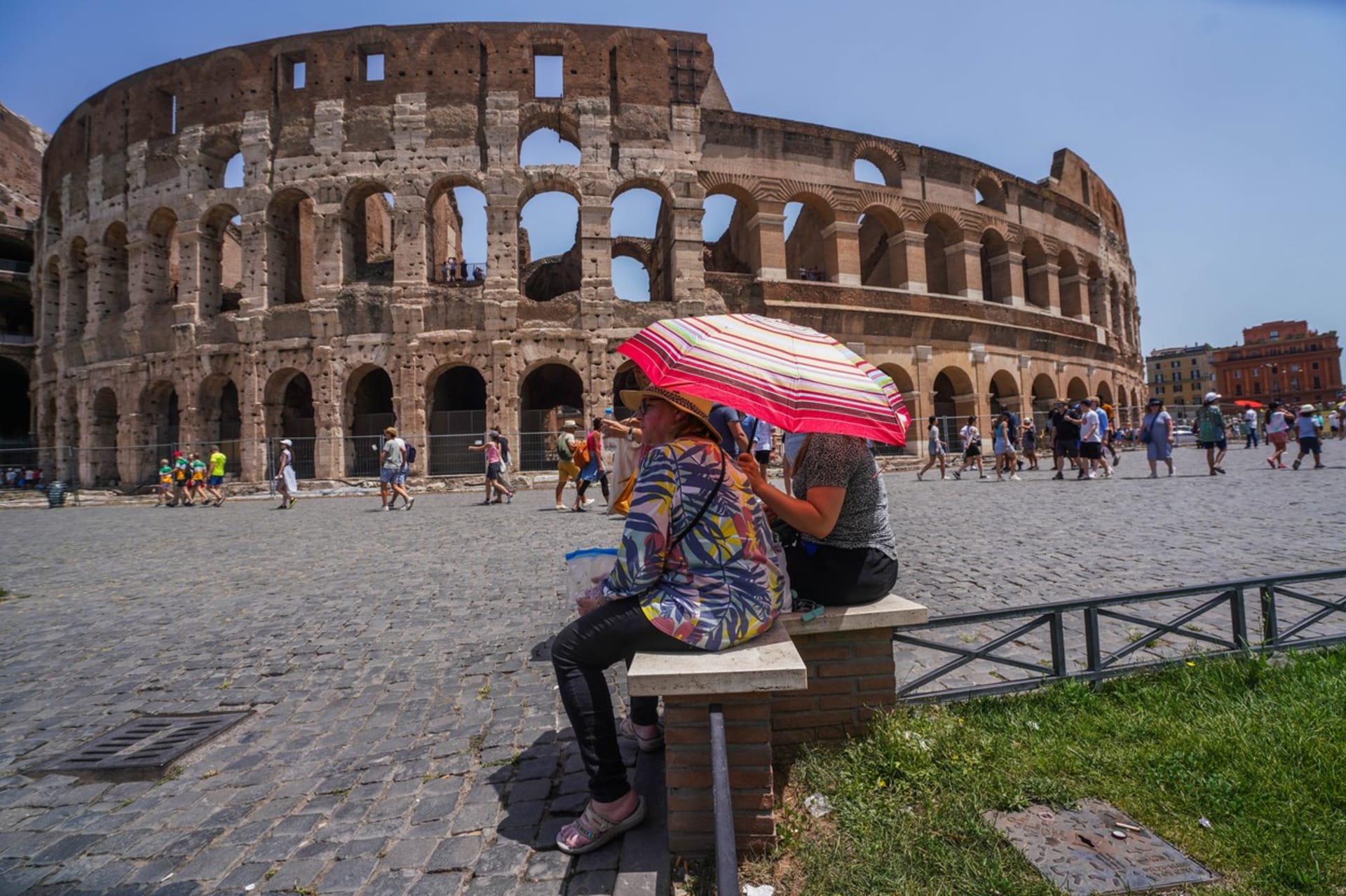 Itálii včetně Říma sužuje vlna veder (12. 7. 2023).