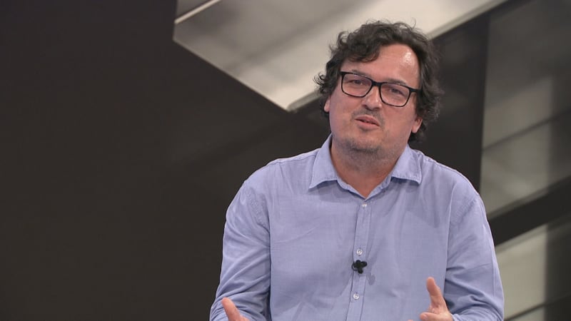 Literární teoretik a spisovatel Jakub Češka v pořadu Nový den na CNN Prima NEWS.