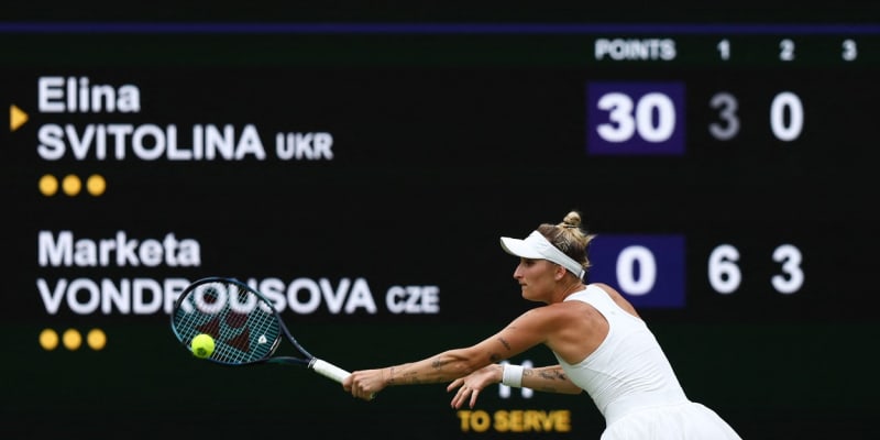 Vondroušová porazila Svitolinovou a zahraje si finále Wimbledonu