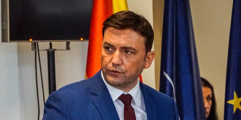 Severomakedonský ministr zahraničí Bujar Osmani.