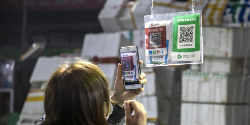 Placení skrze aplikace a QR kódy je pro Číňany samozřejmostí
