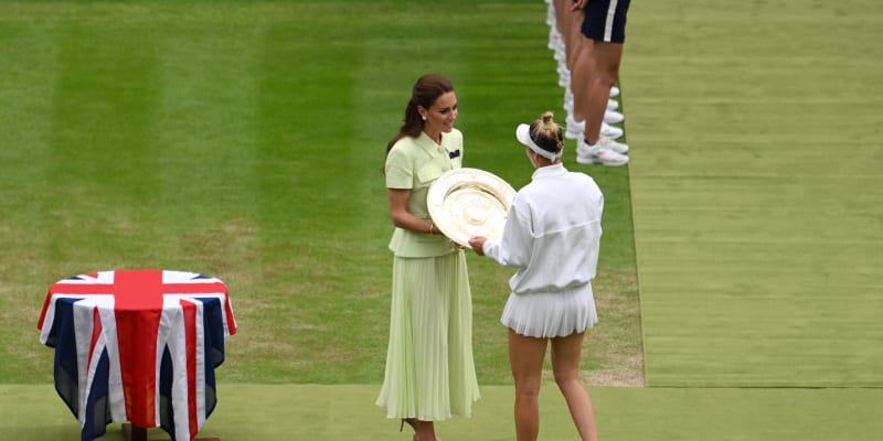 Princezna Kate předávala ocenění na Wimbledonu.