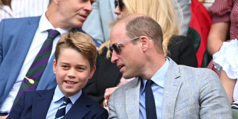 Princ George a jeho otec princ William