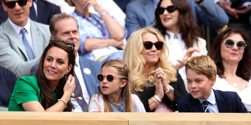 Princezna z Walesu Kate s dětmi Charlotte a Georgem