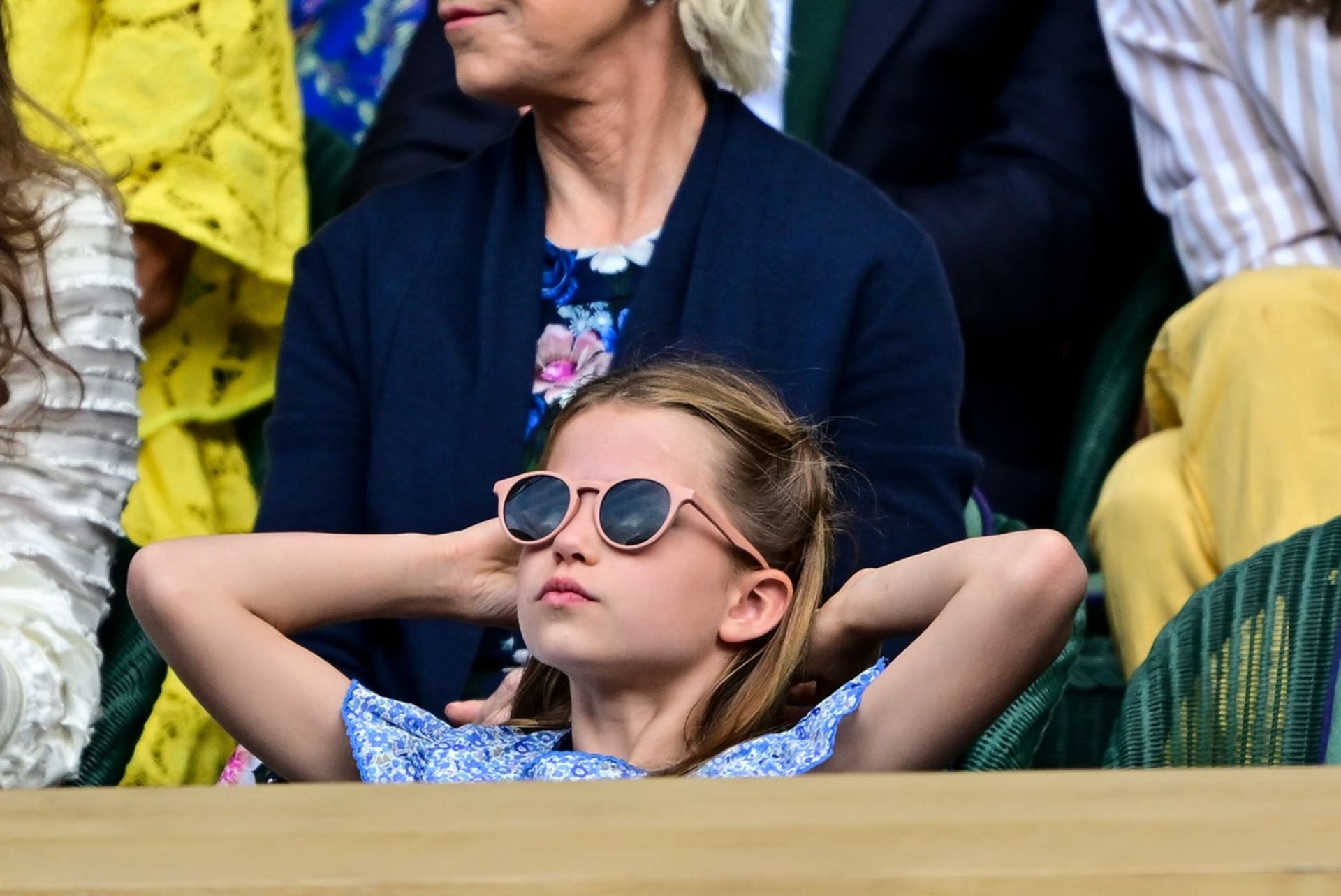 Princezna Charlotte byla na Wimbledonu vůbec poprvé.