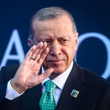 Turecký prezident Erdogan na summitu NATO ve Vilniusu