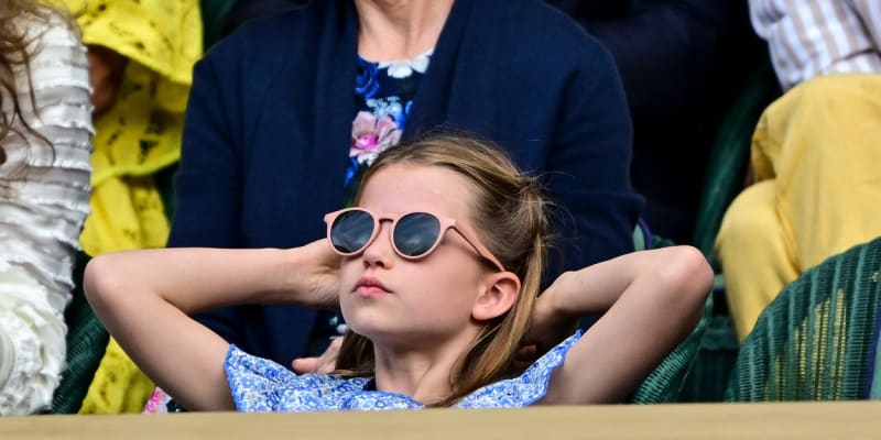 Princezna Charlotte byla na Wimbledonu vůbec poprvé.