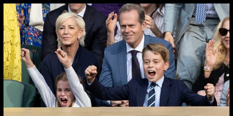 Princ George a princezna Charlotte na Wimbledonu 2023