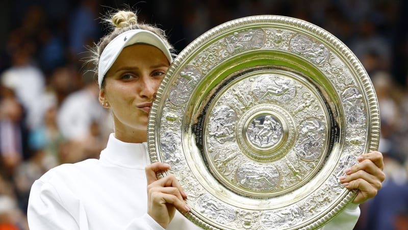 Markéta Vondroušová v loňském roce zvítězila v prestižním Wimbledonu.