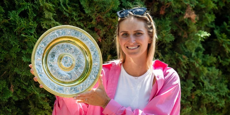 Markéta Vondroušová vyhrála Wimbledon.
