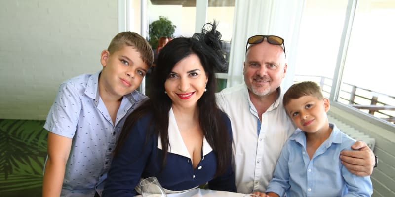 Andrea Kalivodová s rodinkou