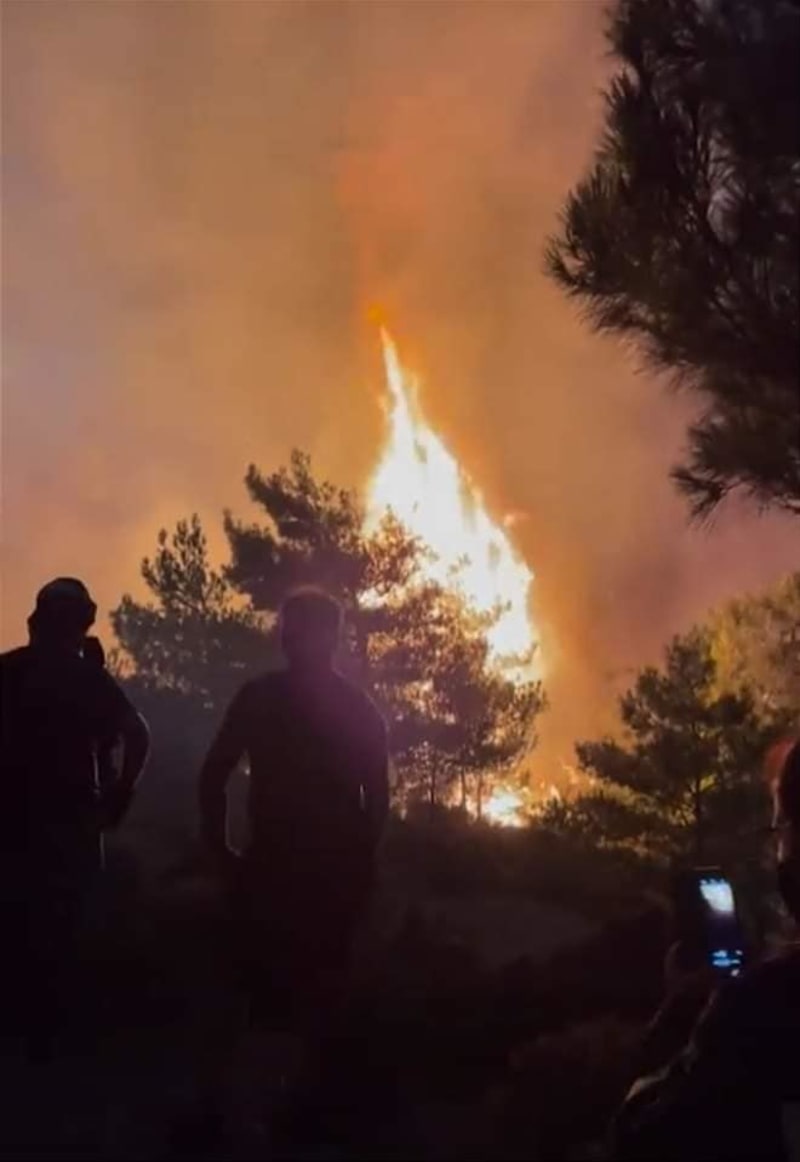 Rozsáhlé lesní požáry sužují řecký ostrov Rhodos.