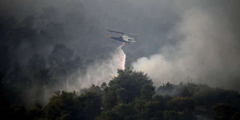 Řecko zasáhly rozsáhlé požáry.