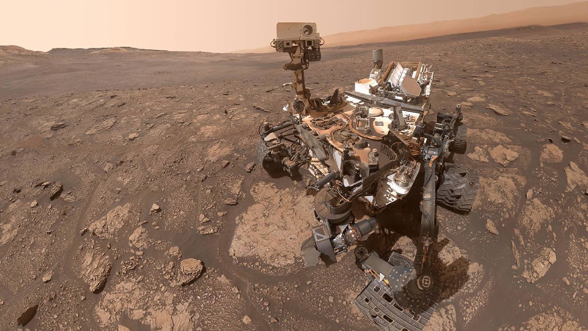 Rover Curiosity na povrchu Marsu