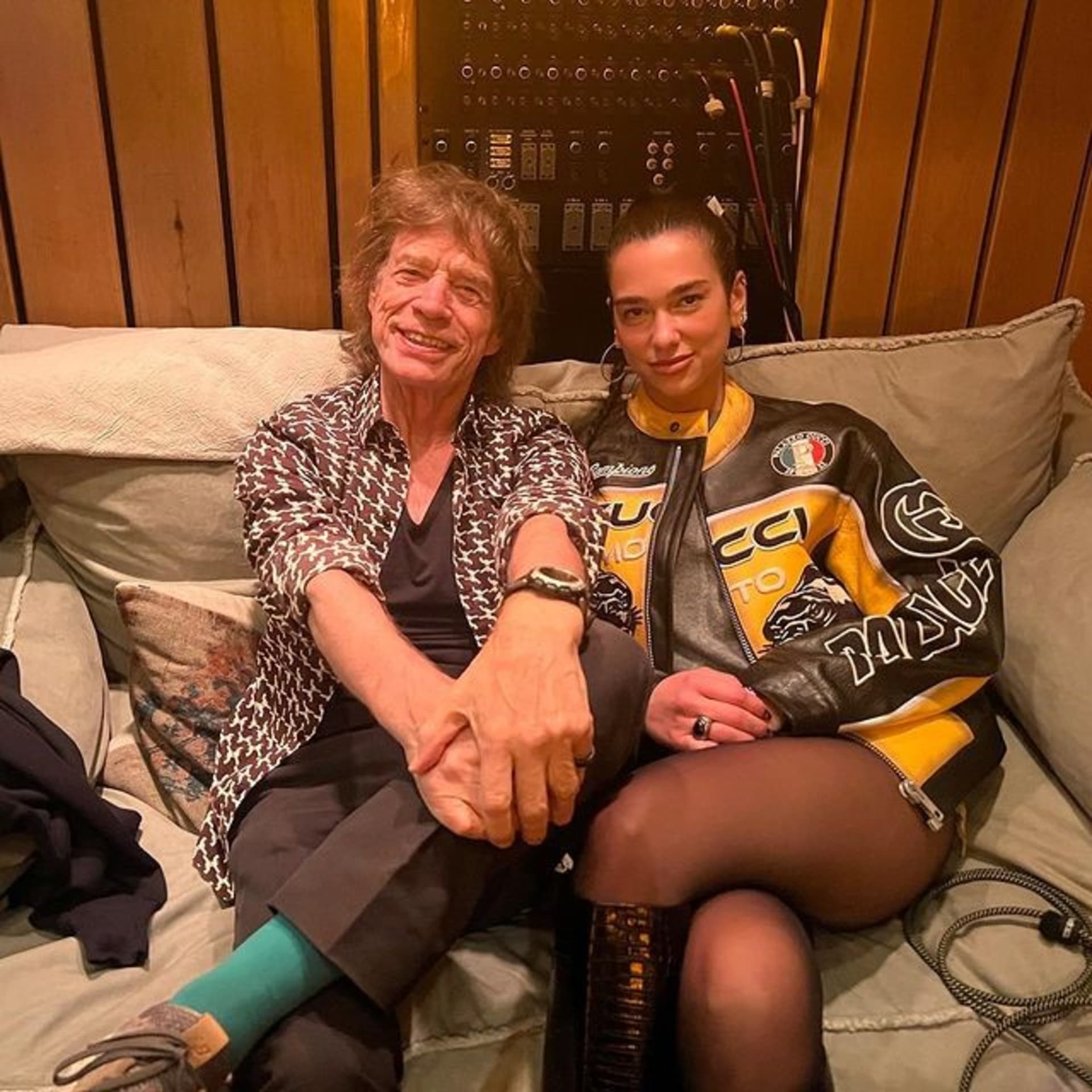 Mick Jagger a zpěvačka Dua Lipa
