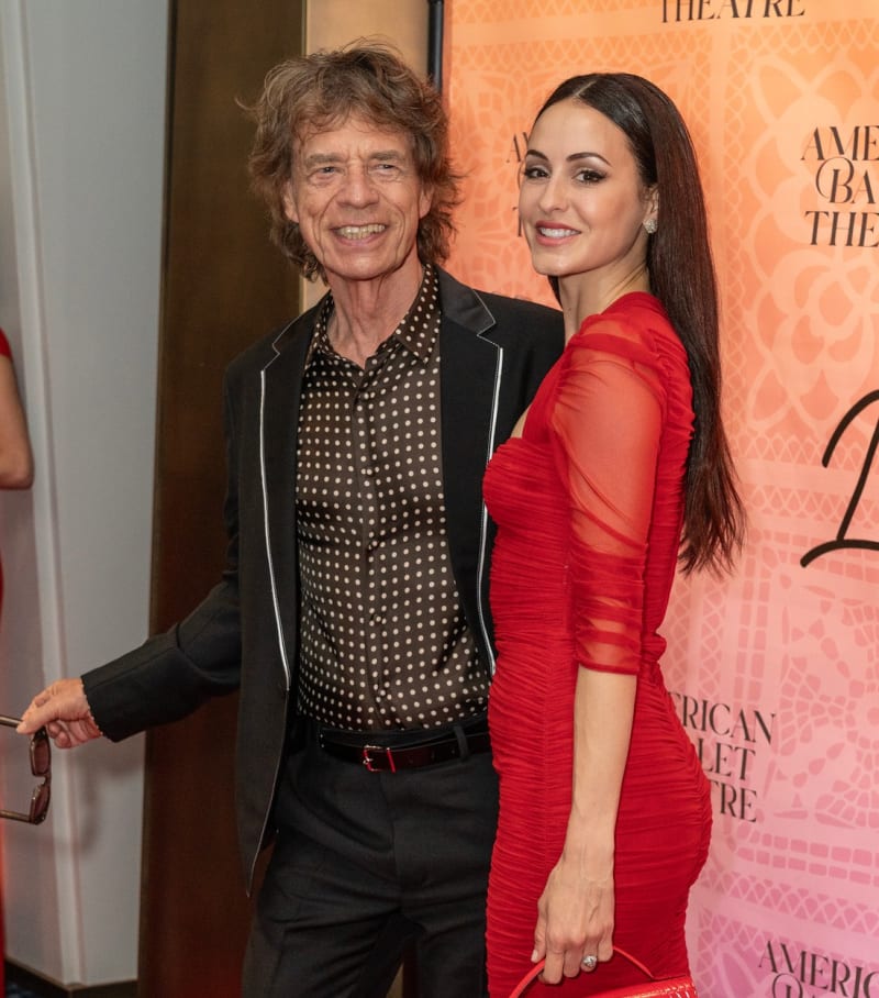 Mick Jagger a snoubenka Melanie Hamricková, se kterou má šestiletého syna.