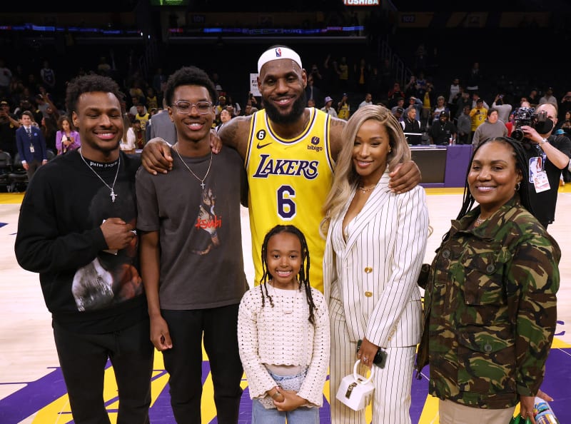 LeBron James s rodinou