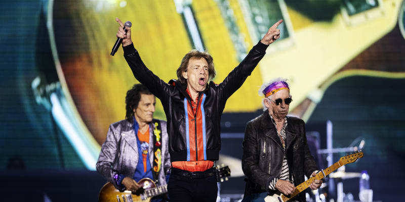 Mick Jagger, Ronnie Wood a Keith Richards