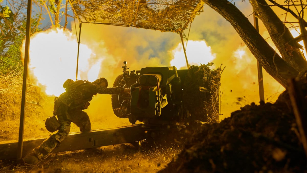 Ukrajinská artilerie (ilustrační snímek)