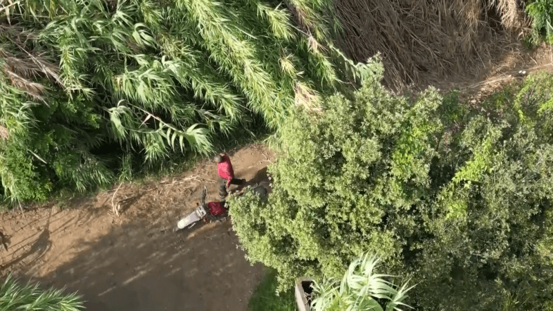 Podezřelého žháře natočil v Kalábrii dron.