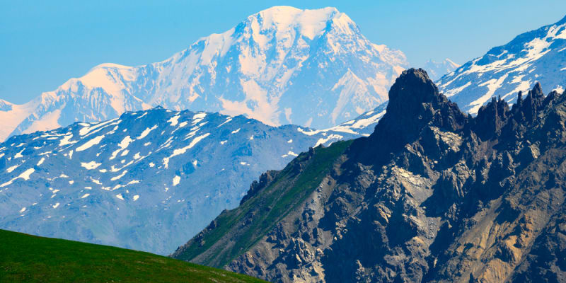 Nejvyšší hora Evropy Mont Blanc