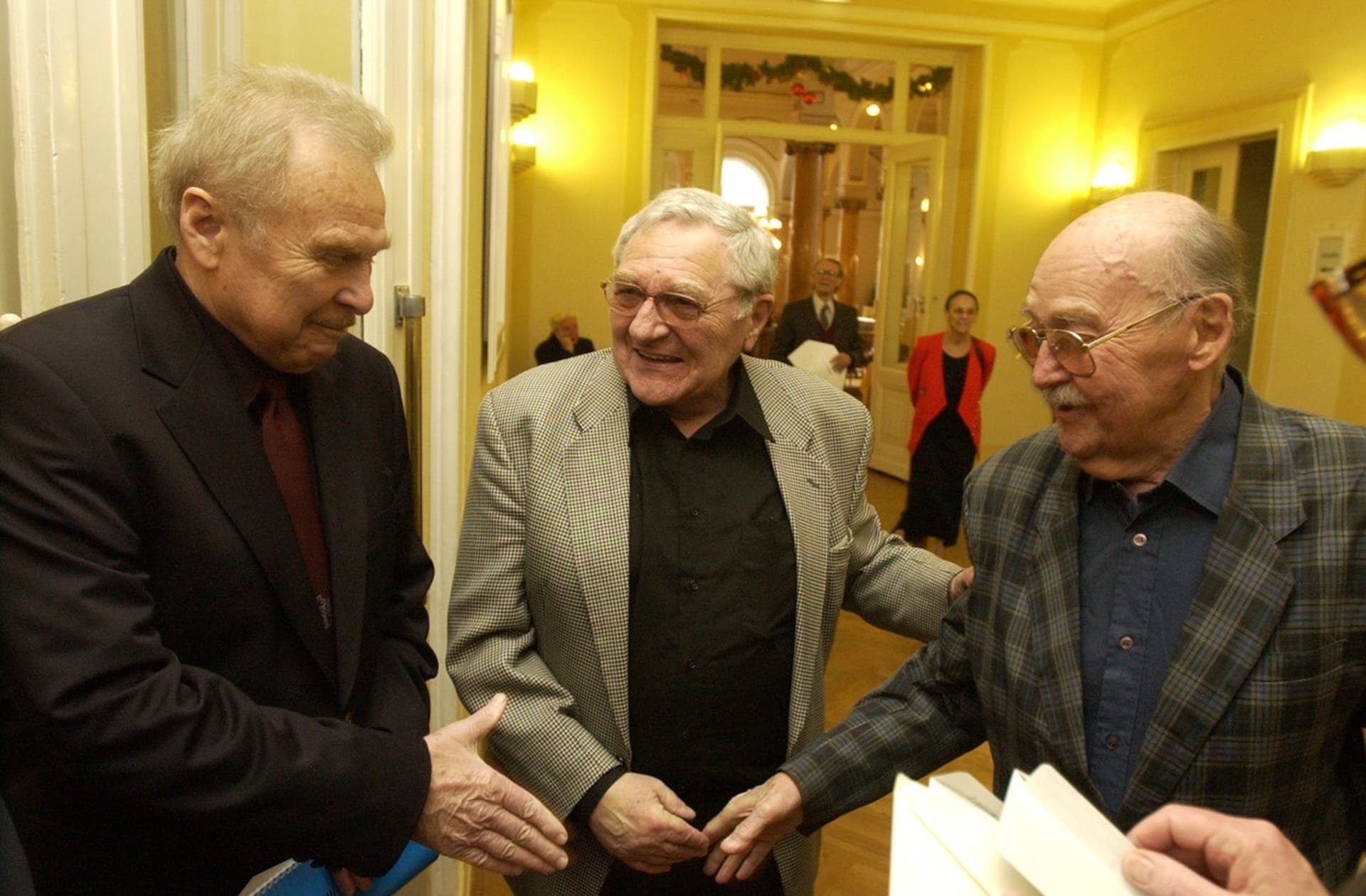 Hardt s hereckými kolegy Luďkem Munzarem a Lubomírem Lipským.
