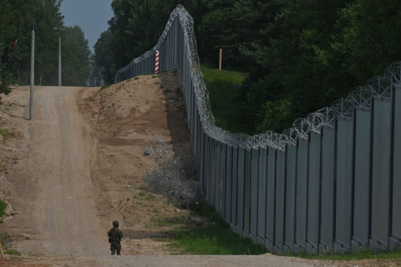 Bariéry na polsko-běloruské hranici 