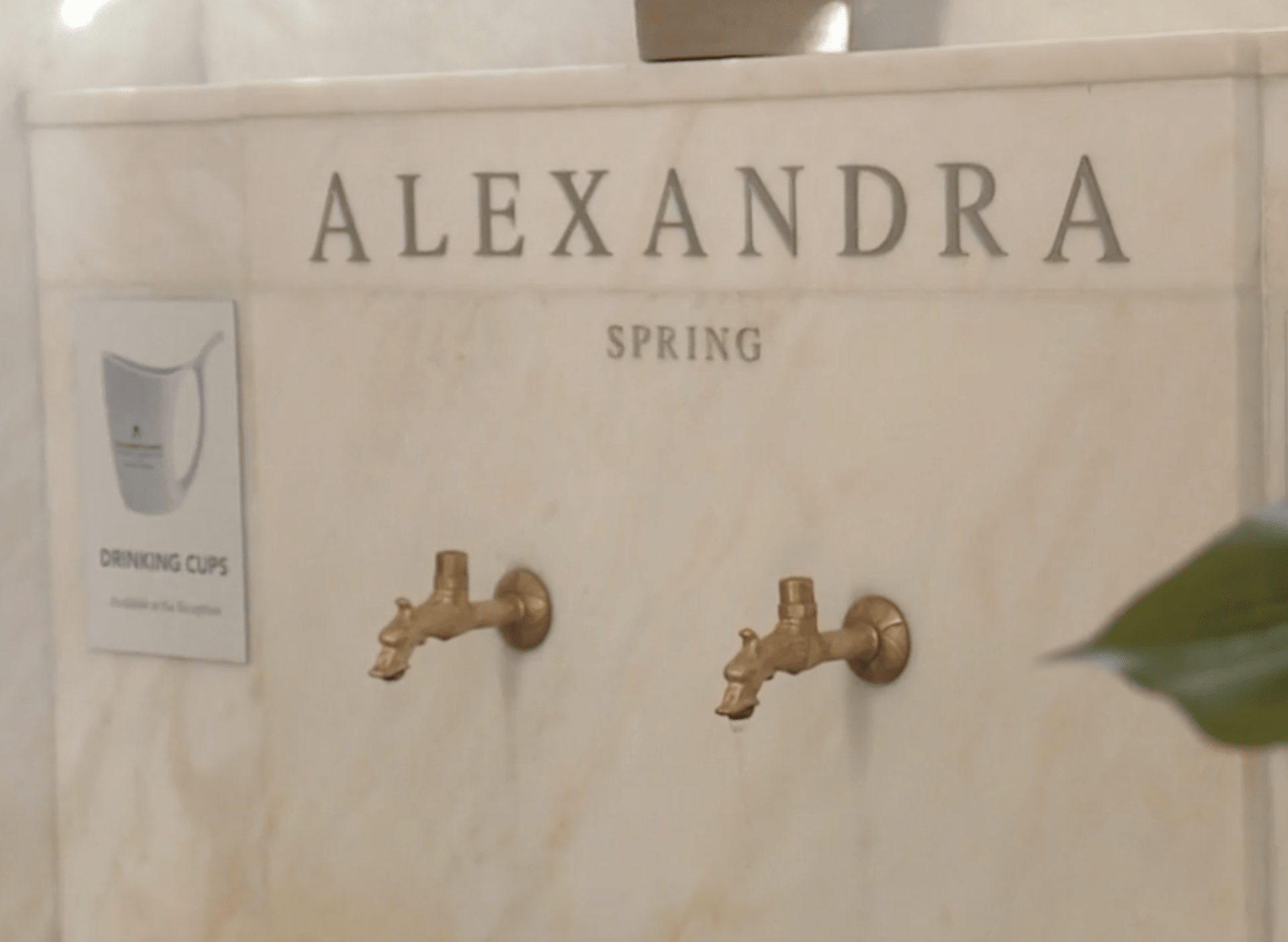 Pramen Alexandra v hotelu Falkensteiner se dá pít, ale lze se v něm i vykoupat.