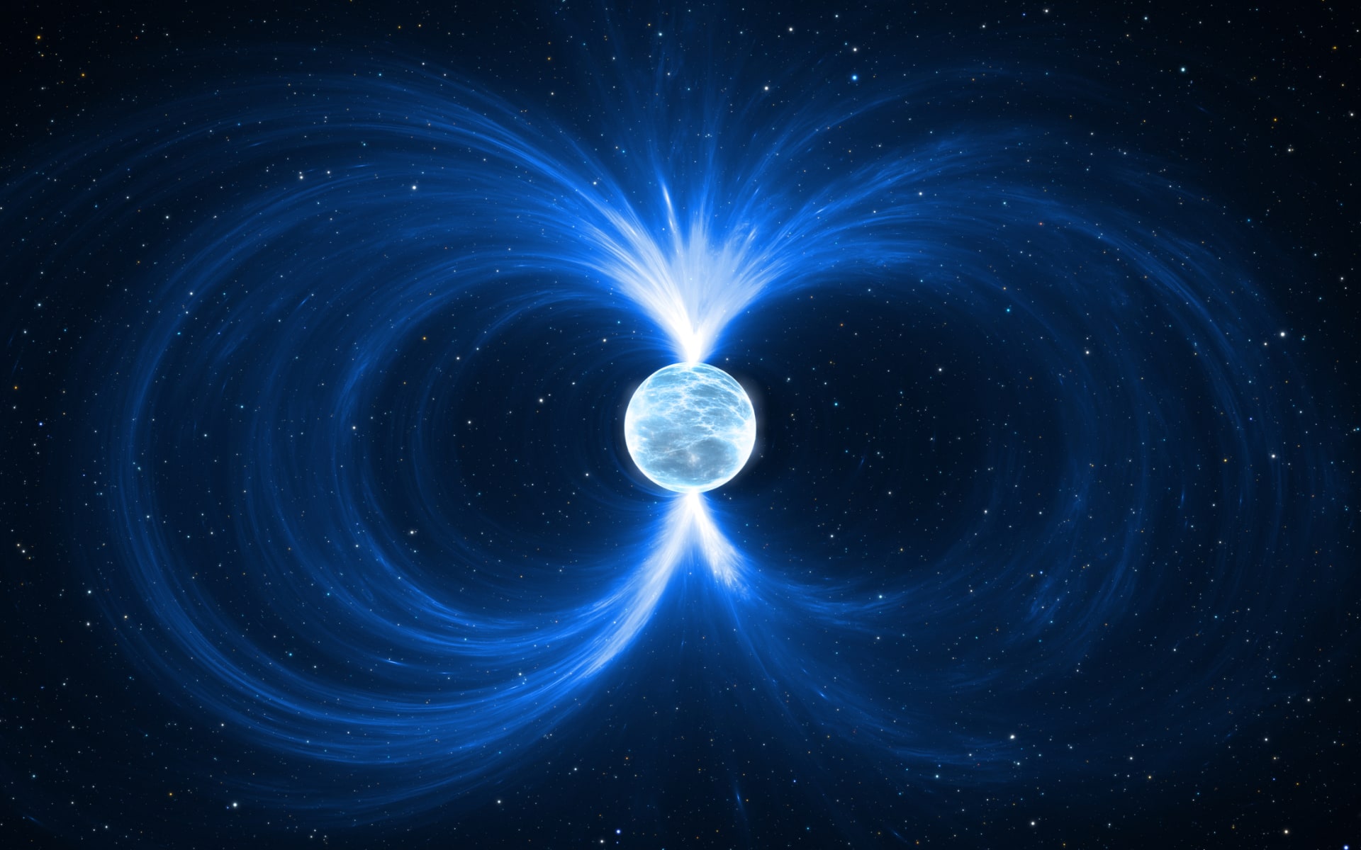 Magnetar - neutronová hvězda v hlubokém vesmíru