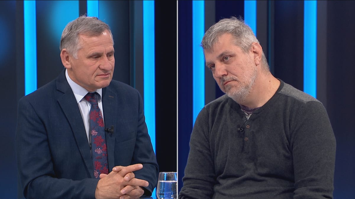 Zleva: Politik Jiří Čunek (KDU-ČSL) a občanský aktivista Jaroslav Miko