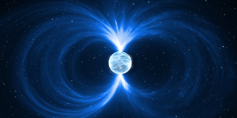 Magnetar - neutronová hvězda v hlubokém vesmíru