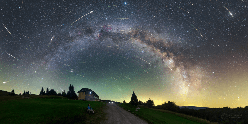 Maximum meteorického roje Perseidy v roce 2016 z Parku tmavé oblohy Velká Fatra na Slovensku