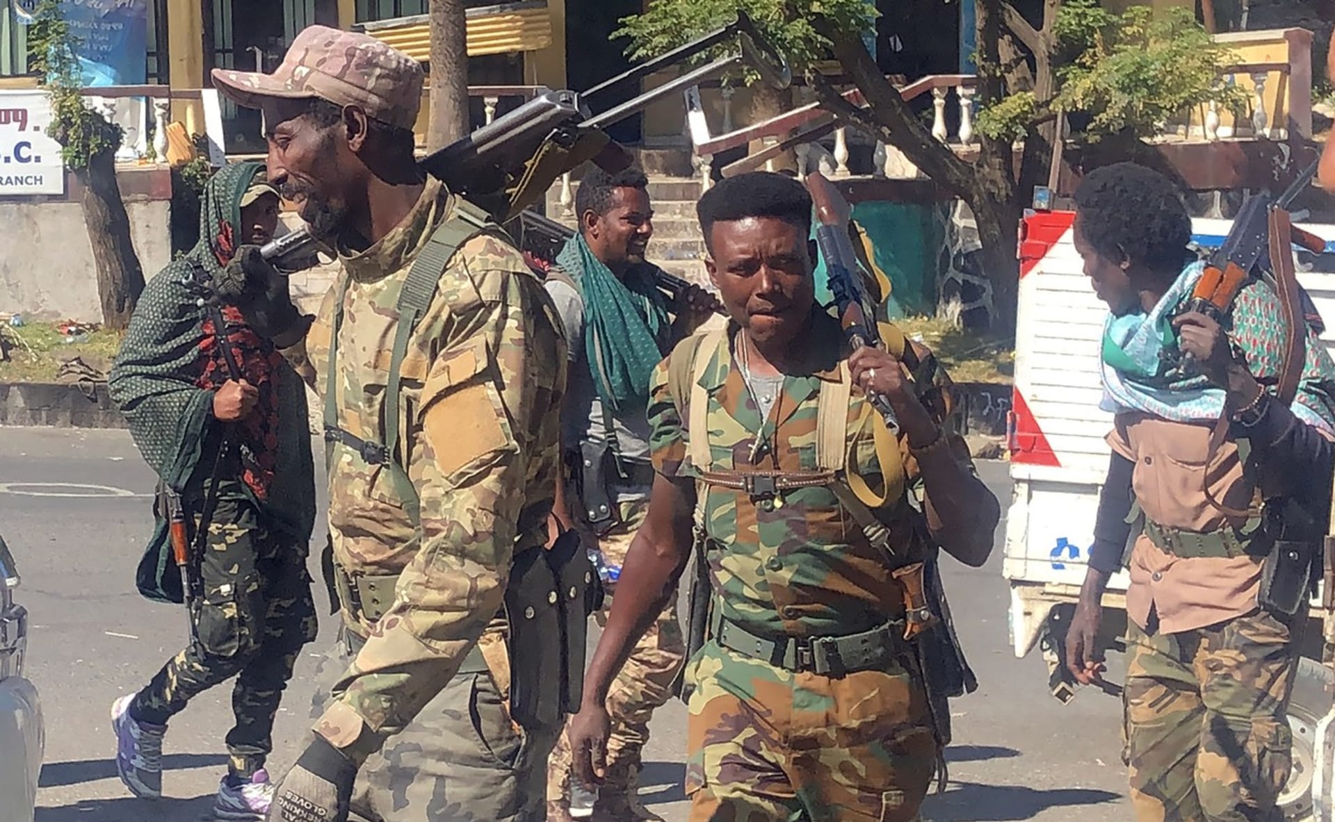 Etiopští vojáci v Amharsku. Ilustrační foto