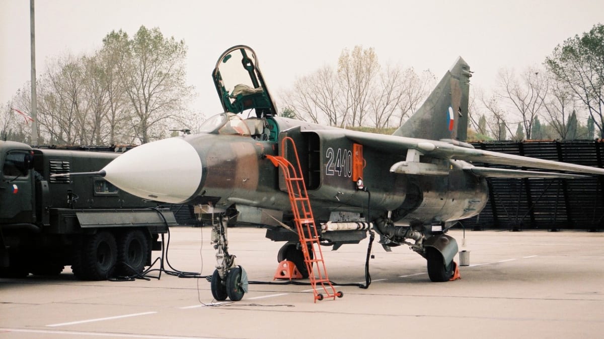 Letoun MiG-23 ještě v české výzbroji. 