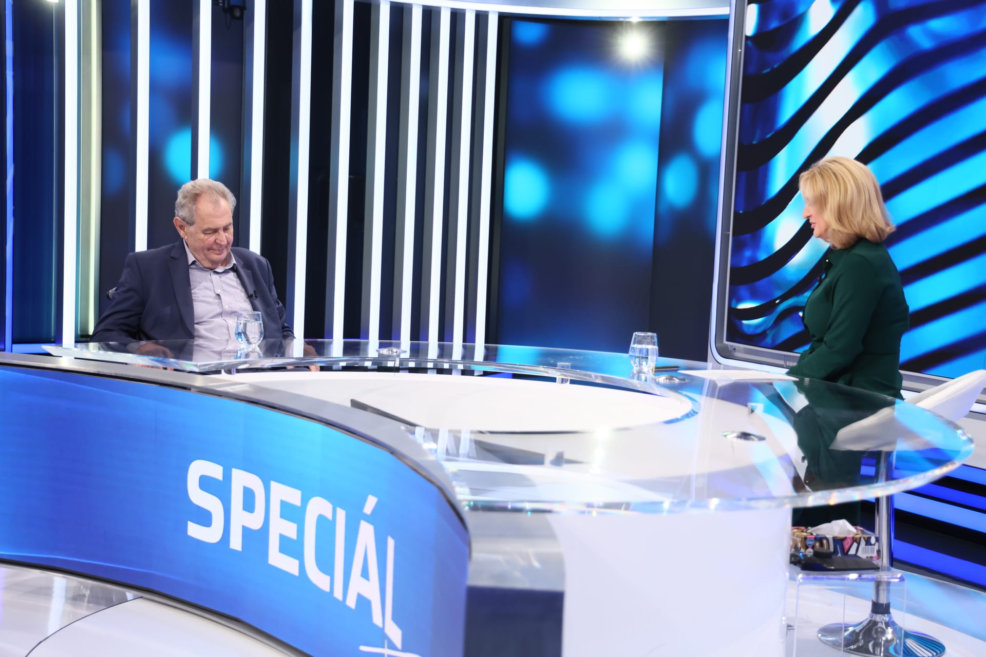 Exprezident Miloš Zeman ve vysílání Interview SPECIÁL s moderátorkou Terezií Tománkovou (16. 8. 2023)