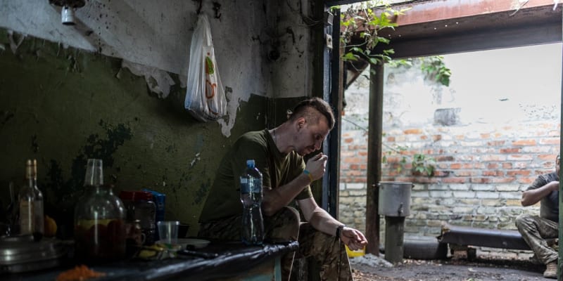 Ukrajinský voják v Doněcké oblasti (12. 8. 2023)
