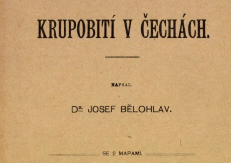 Z knihy Krupobití v Čechách z roku 1906