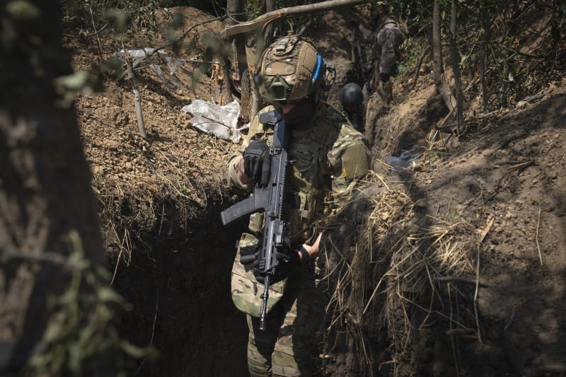 Ukrajinští vojáci v Záporožské oblasti, 23. června 2023