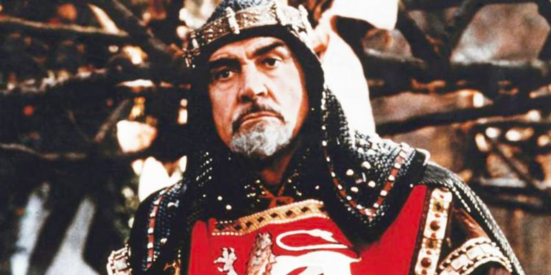 Křížové výpravy jsou spojené s Richardem Lví Srdce, jeho si slavně zahrál Sean Connery