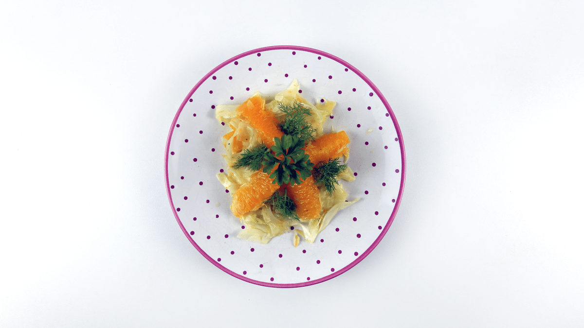 Fenyklový salát s pomerančem