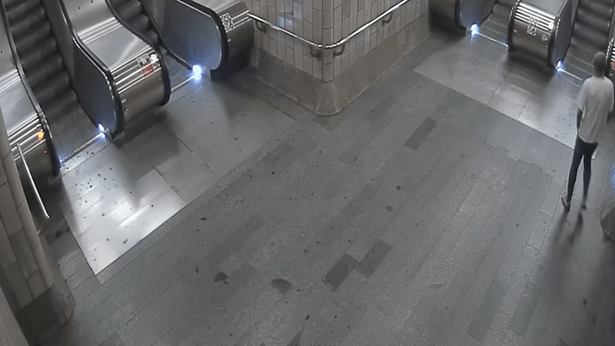 Polici vypátrala a obvinila muže, který shodil ženu do kolejiště metra