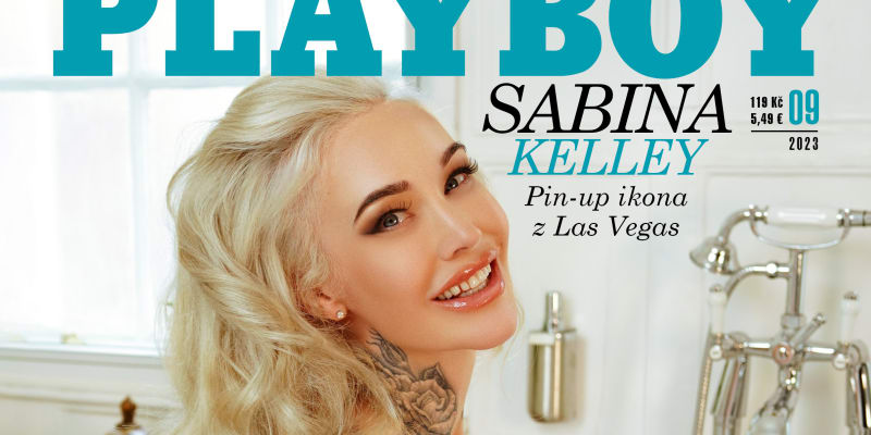 Americká modelka Sabina Kelley na titulní straně Playboye.